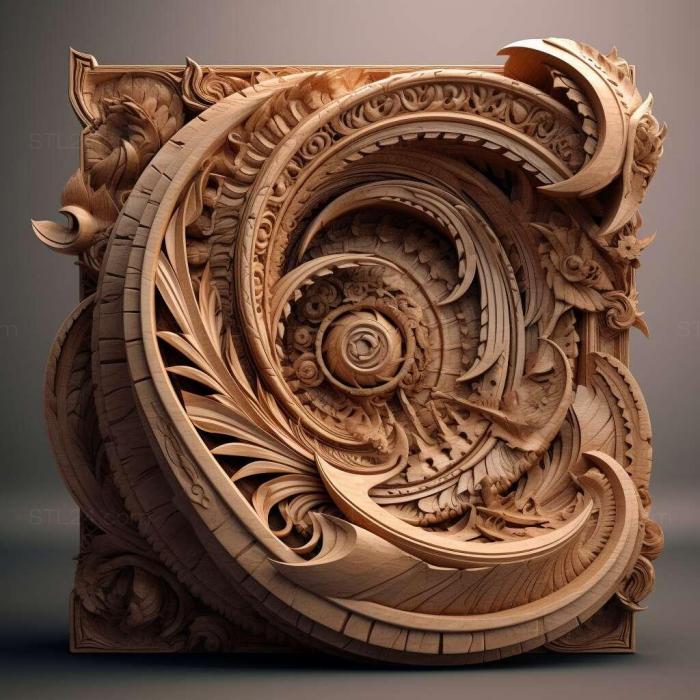 Patterns and decorations (stl parts 1, PATTERN_2733) 3D models for cnc